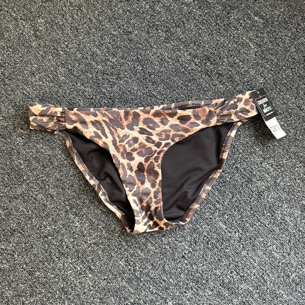 Natural Beach Cheetah Swimsuit Bottoms New Women’s Size XS Bar lll